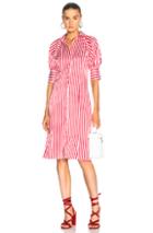 Maggie Marilyn Toni's Shirt Dress In Pink,stripes