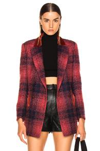 Blaze Milano Hickstead Everyday Double Breasted Blazer In Blue,plaid,red