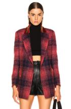 Blaze Milano Hickstead Everyday Double Breasted Blazer In Blue,plaid,red
