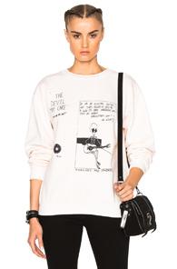 Enfants Riches Deprimes Devil May Care Sweatshirt In Neutrals