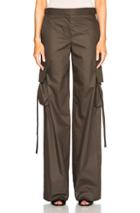 Helmut Lang Cargo Pocket Pants In Green