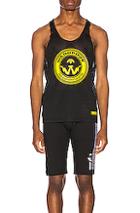 Adidas By Alexander Wang Graphic Tank Tee In Black,yellow