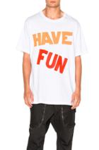 Faith Connexion Have Fun Over Tee In White