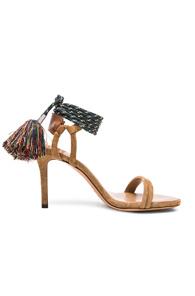 Isabel Marant Suede Aura Cook Heels In Neutrals