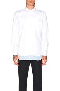 Comme Des Garcons Homme Plus Polka Dot Shirt In Abstract,blue,white