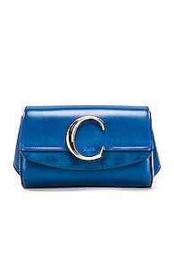 Chloe C Belt Bag In Blue