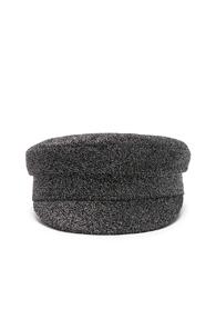 Ruslan Baginskiy For Fwrd Baker Boy Cap In Black,metallics