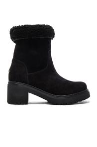 Moncler Suede Cassandre Stivale Boots In Black
