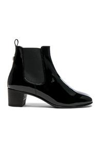 Acne Studios Patent Leather Hely Boots In Black