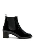 Acne Studios Patent Leather Hely Boots In Black
