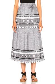 Dodo Bar Or Ataliya Skirt In Abstract,black,white