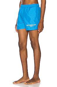 Givenchy Flat Classic Swim Short In Blue