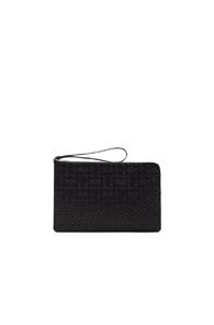 Loewe Double Flat Pouch In Black