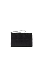 Loewe Double Flat Pouch In Black