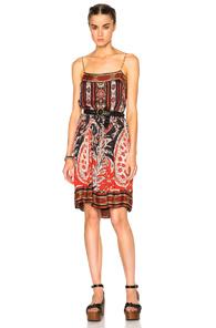 Isabel Marant Etoile Trani Paisley Print Dress In Red,abstract,floral