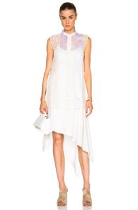 3.1 Phillip Lim Frayed Dress In Neutrals