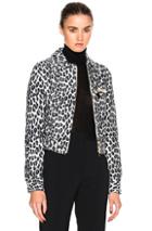 Stella Mccartney Leopard Print Jacket In Gray,animal Print