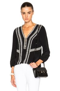 Veronica Beard Loreto Top In Black