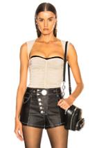 Alexander Wang Ruched Top In Black,gray