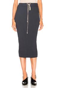 Drkshdw By Rick Owens Soft Short Pillar Skirt In Blue