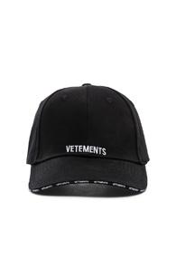 Vetements Logo Cap In Black