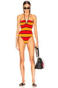 Solid & Striped Heather Swimsuit In Red
