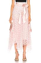 Rodarte Embroidered Bow Skirt In Pink