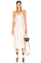 Chloe Satin Crepe Dress In Neutral