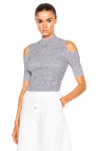 Suno Short Sleeve Melange Top In Blue