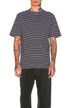 Acne Studios Jacey In Purple,black,stripes