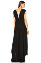 Ann Demeulemeester Sleeveless Maxi Dress In Black