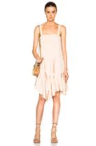 Tibi Pleated Strappy Dress In Neutrals,pink