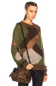 Faith Connexion Camo Sweater In Brown,green