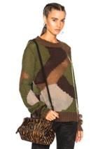 Faith Connexion Camo Sweater In Brown,green
