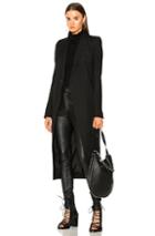 Rick Owens Knife Coat In Black