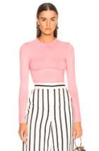 Joostricot Bodycon Crew Neck Sweater In Pink