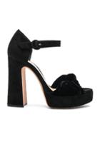 Alexandre Birman Velvet Quinn Heels In Black