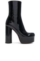Vetements Leather Platform Boots In Black