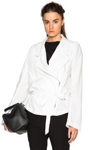 Ann Demeulemeester Oversized Blazer In White