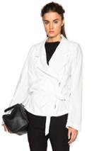Ann Demeulemeester Oversized Blazer In White