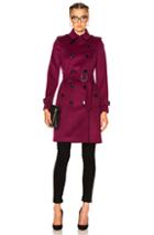 Burberry London Trench Coat In Pink,purple