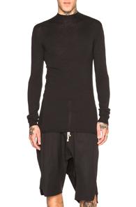 Rick Owens Cashmere Level Lupetto In Black