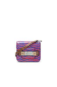 Proenza Schouler Tiny Ps11 Printed Ayers & Elaphe In Abstract,animal Print,checkered & Plaid,orange,blu