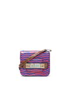 Proenza Schouler Tiny Ps11 Printed Ayers & Elaphe In Abstract,animal Print,checkered & Plaid,orange,blu