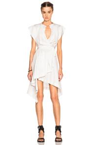 Isabel Marant Lief Silk Dress In Gray