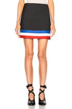 J.w. Anderson A Line Mini Skirt In Black,stripes