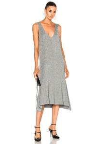 Tibi Metallic Sweater Dress In Metallics