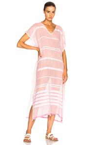 Lemlem Lulu Caftan In Pink,stripes