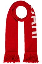 Off-white Quote Scarf In Red