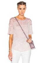 Raquel Allegra Basic Tee In Pink,ombre & Tie Dye